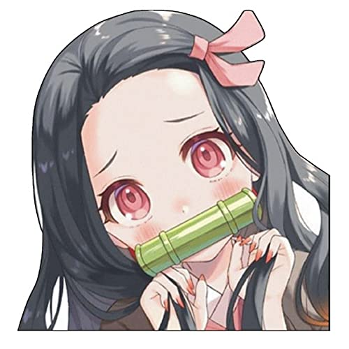 ALTcompluser Anime Autoaufkleber Demon Slayer Kimetsu No Yaiba Car Sticker Auto Fenster Tuning Vinyl Aufkleber(Nezuko) von ALTcompluser