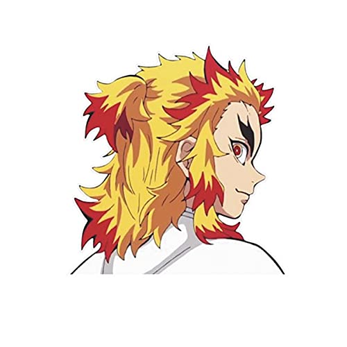 ALTcompluser Anime Autoaufkleber Demon Slayer Kimetsu No Yaiba Car Sticker Auto Fenster Tuning Vinyl Aufkleber (Rengoku 12x11 cm) von ALTcompluser