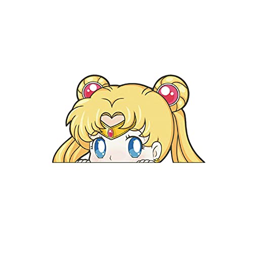 ALTcompluser Anime Autoaufkleber Sailor Moon Car Sticker Auto Fenster Tuning Vinyl Aufkleber(Usagi Tsukino 14x8 cm) von ALTcompluser