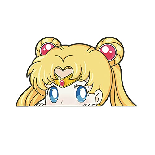 ALTcompluser Anime Autoaufkleber Sailor Moon Car Sticker Auto Fenster Tuning Vinyl Aufkleber(Usagi Tsukino 19x11 cm) von ALTcompluser