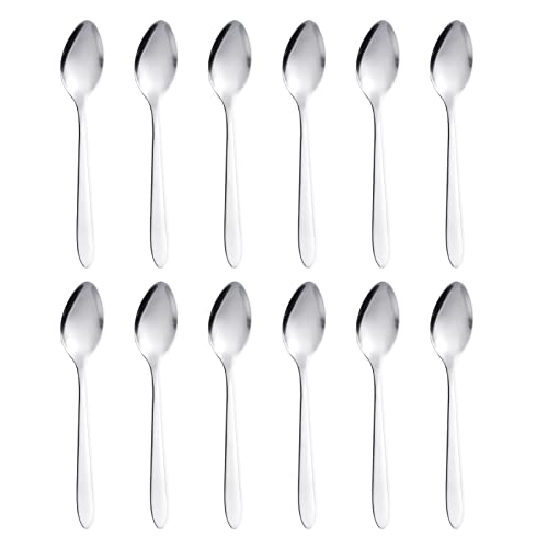 ALTcompluser Teelöffel 12 Stück 14.5cm Kaffelöffel aus Edelstahl Kaffee Kleine Löffel Espresso Löffel Dessertlöffel Spoon Kaffelöffelset für Restaurants, Kantinen, Cafeterias von ALTcompluser