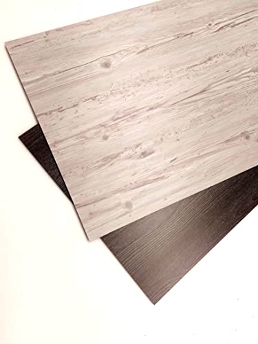 ALTintec Fassadenplatte Balkonplatte HPL Verschiedene Größen in Holzoptik hell und dunkel (1000 x 250 x 6 mm, Holz dunkel 5123) von ALTintec