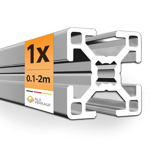 Alu-Verkauf Aluprofil 30x30mm Nut 8-1x Aluminium Profil 2000mm - Maße & Stückzahlen wählbar - T-Nut Schiene - Systemprofil aus Aluminium für Profis und Hobbyanwender von ALU VERKAUF