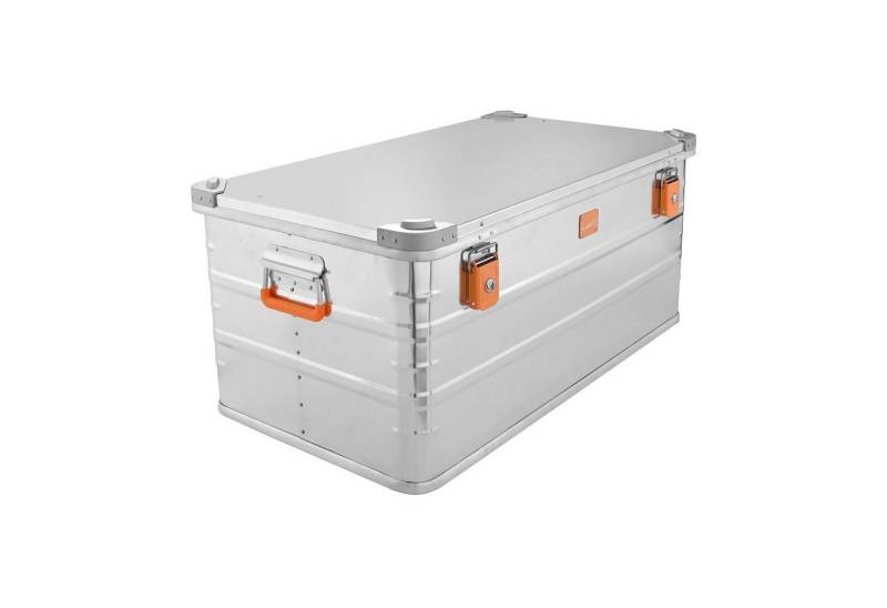 ALUBOX Aufbewahrungsbox mit Deckel und Stapelecken Premium E-Serie (141 Liter), inkl. Schlösser von ALUBOX