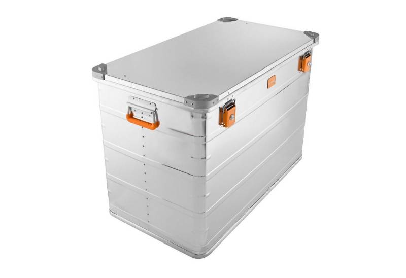 ALUBOX Aufbewahrungsbox mit Deckel und Stapelecken Premium E-Serie (250 Liter), inkl. Schlösser von ALUBOX