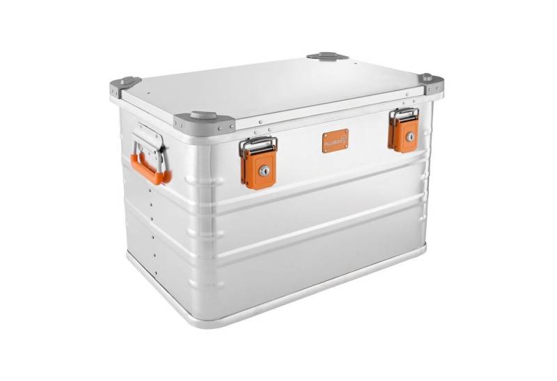 ALUBOX Aufbewahrungsbox mit Deckel und Stapelecken Premium E-Serie (78 Liter), inkl. Schlösser von ALUBOX