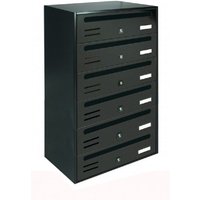 Alubox - postfach würfel horizontal 6 plätze gusseisen eigentumswohnung von ALUBOX