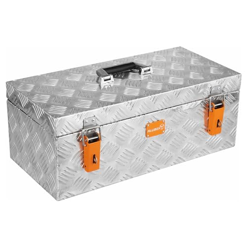 Alubox Werkzeugkiste Werkzeugbox 1,5mm Stärke - XXL Werkzeug Transport Box - 59,5 x 29 x 23,5 cm - 38 Liter von ALUBOX