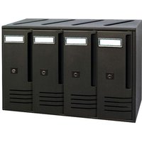 Cube-Modell Briefkasten 4 Plätze Aluminium 420x175x300 Trimec Miteigentum - Wohnzimmer von ALUBOX