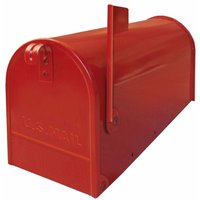Mailbox in verzinkter Blech Amerikaner Alubox America Rot von ALUBOX