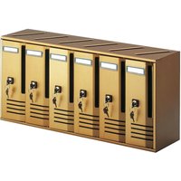 Alubox - Mehrere Mailboxblöcke für die vertikale Eigentumswohnung in Eigentumswohnung durch 6 Sitze in Aluminium Bronzewürfel Alubox - Mehrere Mailboxblöcke für die vertikale Eigentumswohnung in Eigentumswohnung durch 6 Sitze in Aluminium Bronzewürfel von ALUBOX