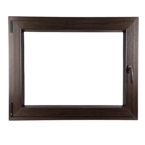 ALUCON Fenster 900x800 mm – Fenster 90x80 cm – Kunststofffenster Innen Dunkle Eiche/Außen Dunkle Eiche – Flügelfenster DIN Links ALUCON Fenster 900x800 mm – Fenster 90x80 cm – Kunststofffenster Innen Dunkle Eiche/Außen Dunkle Eiche – Flügelfenster DIN Links von ALUCON