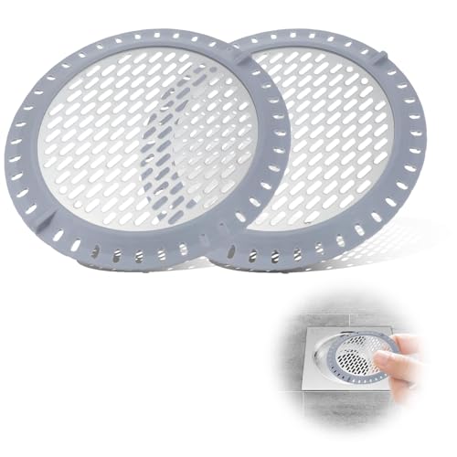 ALULU 2 Stück Abflusssieb Edelstahl, Haarfänger Abfluss Dusche Runde Duschsieb Abfluss Haare, Abflusssieb Dusche Groß für Badezimmer Badewanne, 12.7cm von ALULU