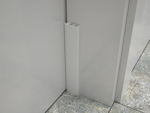 ALUMAT Clevere Dreiseitige Türdichtung selbstklebend - Türdichtung mit Silikon - Zugluftstopper für Türen - Windstopper Tür - Türleiste von ALUMAT