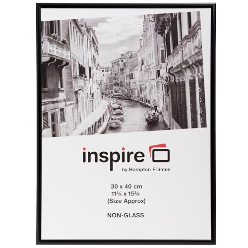 Aluminium-Bilderrahmen/PAAF3040B-BLK 30 x 40 cm schwarz von Hampton Frames