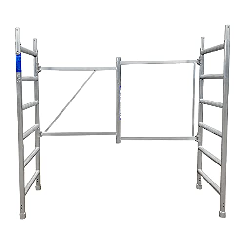 Alumexx 6-Stufen-Falteinheit - FS 75 - Erweiterung für den ALX FS 75 - Klappgerüst - Innengerüst - Aluminium - Erweitert das Gerüst um 2 Meter - Sehr robust von Alumexx