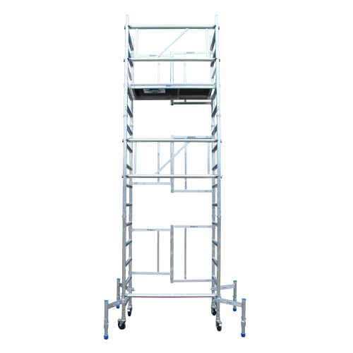 Aumexx X-Up 3.0 Klappgerüst - Ein-Mann - Gerüst - Klappgerüst - Aluminiumgerüst - 5.75m Arbeitshöhe - Fahrgerüst - Malergerüst - Gartengerüst - Arbeitsgerüst Aumexx X-Up 3.0 Klappgerüst - Ein-Mann - Gerüst - Klappgerüst - Aluminiumgerüst - 5.75m Arbeitshöhe - Fahrgerüst - Malergerüst - Gartengerüst - Arbeitsgerüst von Alumexx