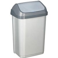 Aluminium Et Plastique - Abfalleimer Schwingdeckel 25 Liter, 45x33x20 cm, grau von ALUMINIUM ET PLASTIQUE
