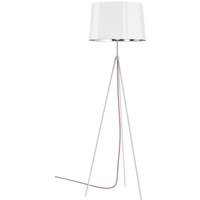 Gebraucht] Aluminor Tropic Stehleuchte Stehlampe Standleuchte Leuchte Lampe weiß Kabel rot von ALUMINOR
