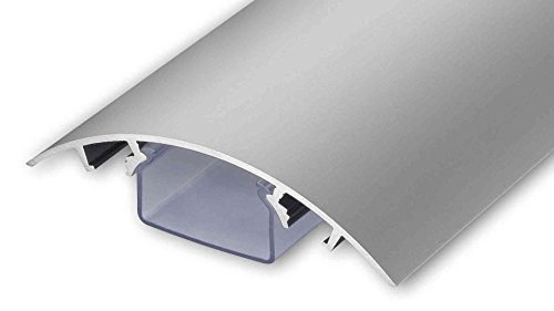 TV Design Aluminium Kabelkanal in silbermatt eloxiert in verschiedenen Längen von ALUNOVO (Länge: 30cm) von ALUNOVO