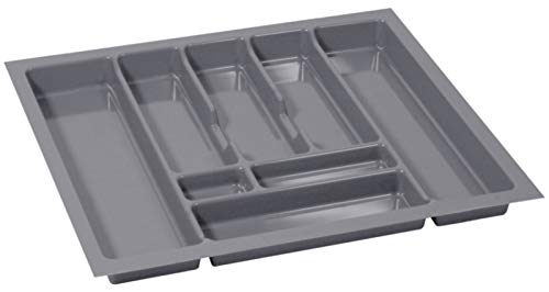 Alusfera Besteckkasten für Schubladen 70cm – Schubladen Organizer mit Fächeraufteilung – Hochwertiger Schubladen Organizer Küche für Mehr Ordnung – Anpassbar und leicht zu reinigen - 630x490mm Silber von ALUSFERA