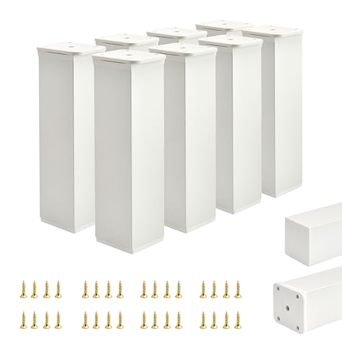 ALUSFERA Möbelfüße Verstellbar – 8er Set – Schrankfüsse mit Elegantes Design – Füße für Möbel 40 x 40 x 150 mm Einfache Montage mit Komplettem Schraubenset ALUSFERA Möbelfüße Verstellbar – 8er Set – Schrankfüsse mit Elegantes Design – Füße für Möbel 40 x 40 x 150 mm Einfache Montage mit Komplettem Schraubenset von ALUSFERA