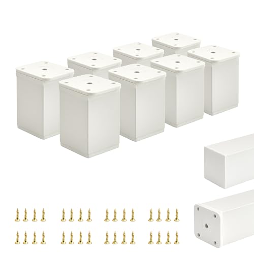 ALUSFERA Möbelfüße Verstellbar – 8er Set – Schrankfüsse mit Elegantes Design – Füße für Möbel 40 x 40 x 60 mm Einfache Montage mit Komplettem Schraubenset ALUSFERA Möbelfüße Verstellbar – 8er Set – Schrankfüsse mit Elegantes Design – Füße für Möbel 40 x 40 x 60 mm Einfache Montage mit Komplettem Schraubenset von ALUSFERA