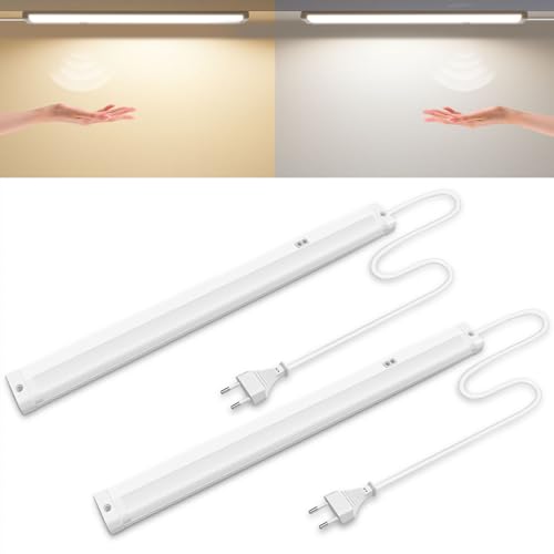 ALUSSO LIGHTING 40CM Unterbauleuchte Küche LED 230V mit Berührungsloser Sensor, Dimmbar Leiste 3000K-6500K Farben Veränderbar Unterschrank Beleuchtung Lichtleiste für Schrank Regale Werkbank, 2er Set ALUSSO LIGHTING 40CM Unterbauleuchte Küche LED 230V mit Berührungsloser Sensor, Dimmbar Leiste 3000K-6500K Farben Veränderbar Unterschrank Beleuchtung Lichtleiste für Schrank Regale Werkbank, 2er Set von ALUSSO LIGHTING