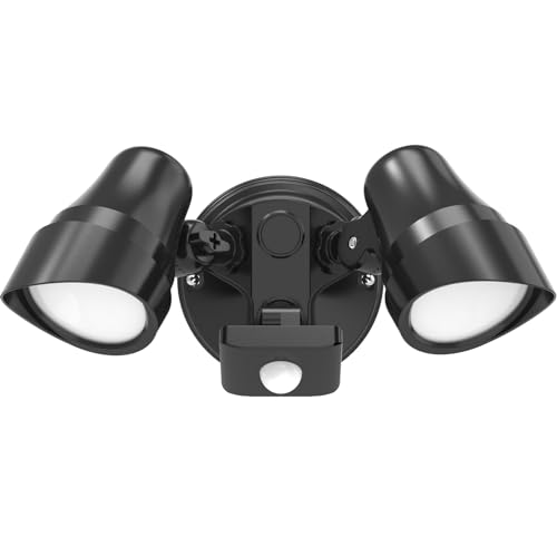 ALUSSO 25W LED Strahler mit Bewegungsmelder Außen, 2000LM PIR Flutlicht 3000K 4000K 6500K Scheinwerfer, IP54 Aussenleuchte für Garage Garten Innenhöfe von ALUSSO