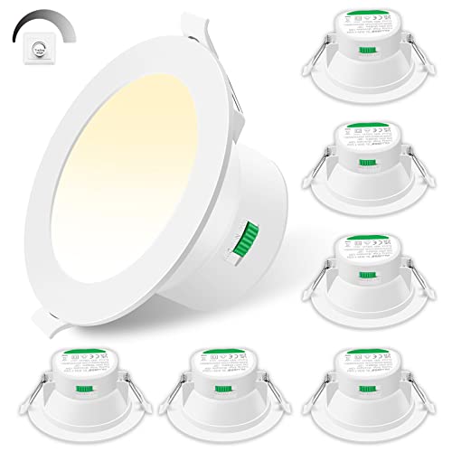 ALUSSO LED Einbaustrahler 230V Dimmbar 12W LED Spots Flach, 3CCT Warmweiß 3000K Neutralweiß 4000K Kaltweiß 5700K IP44 Einbauleuchten für Badezimmer Küche Wohnzimmer, Weiss, 6er Set ALUSSO LED Einbaustrahler 230V Dimmbar 12W LED Spots Flach, 3CCT Warmweiß 3000K Neutralweiß 4000K Kaltweiß 5700K IP44 Einbauleuchten für Badezimmer Küche Wohnzimmer, Weiss, 6er Set von ALUSSO