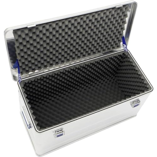 ALUTEC Aluminiumbox Comfort 92 S (Alubox mit Schaumstoff, Inhalt 92 Liter, Innenmaße 750x350x350 mm, stabile Rahmenkonstruktion, Aufbewahrungsbox) 12092S von ALUTEC MÜNCHEN