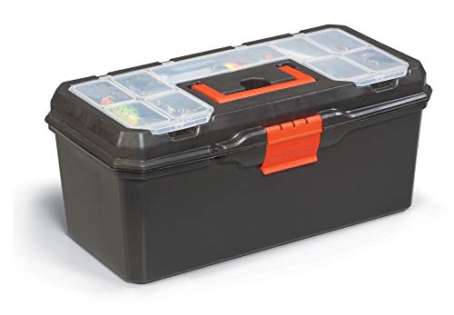 ALUTEC Werkzeugkoffer Serie Classic 16“ (Kunststoff-Koffer mit Organizer im Deckel, Maße 410x200x180 mm, ohne Werkzeug) 56260 von ALUTEC MÜNCHEN