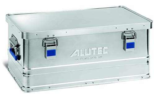ALUTEC Aluminiumbox BASIC 40 (Inhalt 40 l, Innenmaße (LxBxH) 535 X 340 X 220 mm, staub-/spritzwassergeschützt, Werkzeugbox, Aufbewahrungskiste, Gewicht 2,98 kg) 10040 von ALUTEC MÜNCHEN
