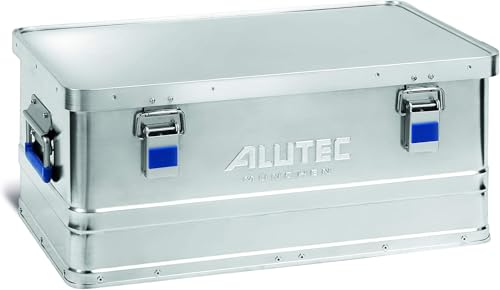 ALUTEC Aluminiumbox BASIC 40 (Inhalt 40 l, Innenmaße (LxBxH) 535 X 340 X 220 mm, staub-/spritzwassergeschützt, Werkzeugbox, Aufbewahrungskiste, Gewicht 2,98 kg) 10040 von ALUTEC MÜNCHEN