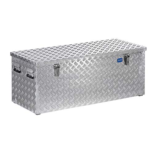 alutec R312 L Aluminium Riffelblech Werkzeug Transportkiste 127,6 x 52,3 x 52 cm von ALUTEC MÜNCHEN