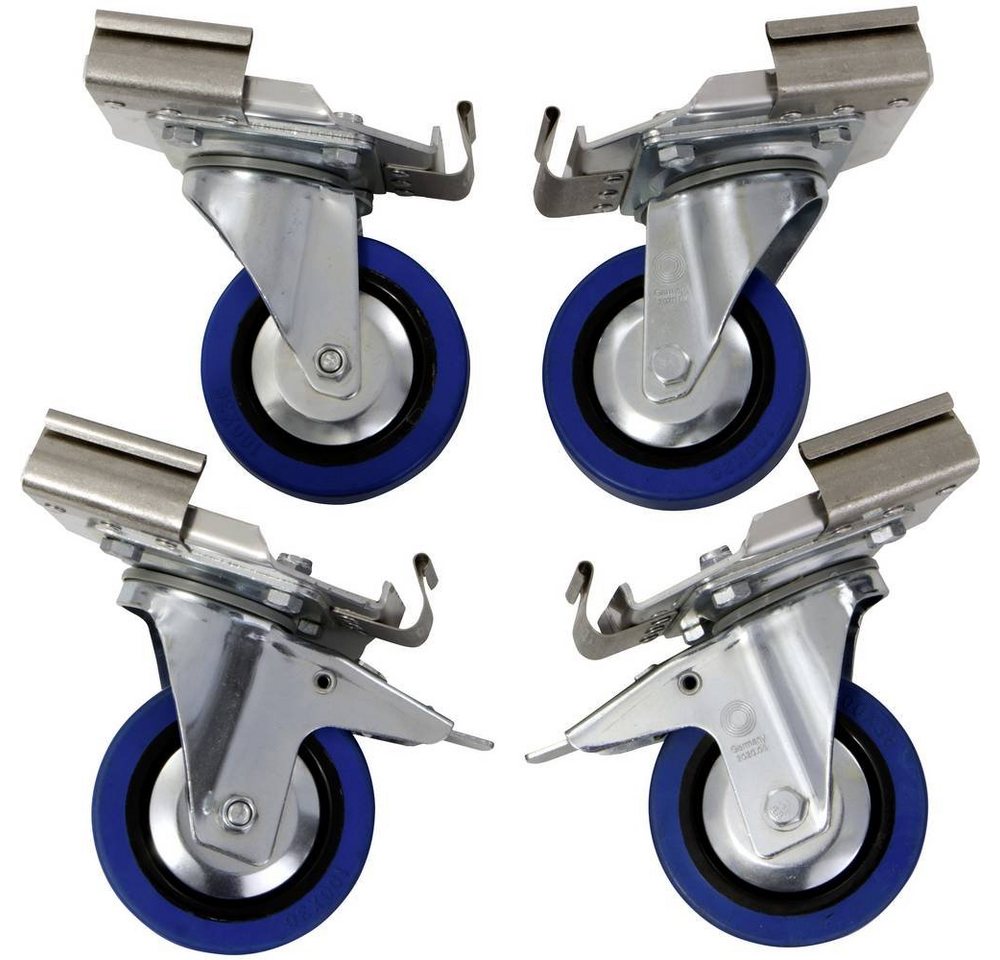 ALUTEC München Transportbehälter Profi-Rollensatz für Aluminiumboxen 20011 von ALUTEC München