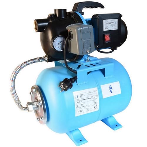 Hauswasserwerk HANDY 3000 Wasserpumpe mit Tank (24 L mit Zubehör im Körper) von ALUVRA