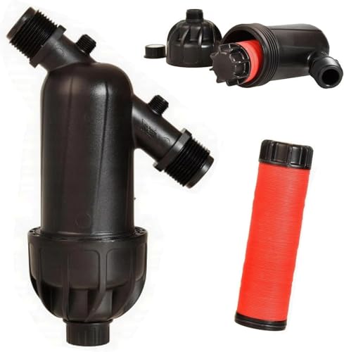 Scheibenfilter Antisandfilter 1 Zoll - für Pumpe und Garten Bewässerung - Siebfilter Bewässerungsfilter 1" - Durchflussmenge bis zu 120 Liter/min - Wasserfilter Bewässerungfilter von ALUVRA