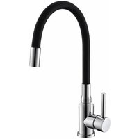 Alveus - Mintas - Spültischarmatur mit flexiblem Arm, Chrom/schwarz 1144427 von ALVEUS