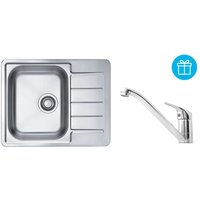 Sets - Spüle-Set Line 110 und Armatur Riviera + Geschenk, chrom SETA741 - Alveus von ALVEUS