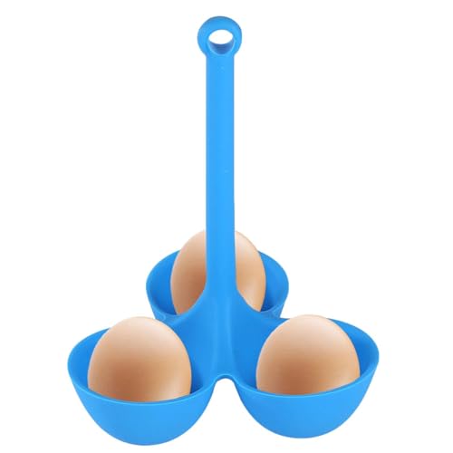 Eierpochierer – Silikon-Eier-Dampfgarer | gedämpftes Eiertablett | hitzebeständiger Herd | 3-Gitter pochierter Eierhalter | Eierhalter | wiederverwendbares Kochgeschirr | Kochgeschirr Eierpochierer von ALWIDA