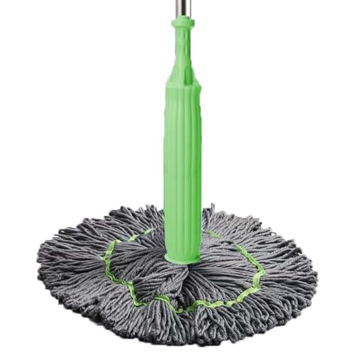 Tragbarer Quetschmopp – 2-in-1 Dehydrierter Wischmopp | WRINGg Twist Mops für Bodenreinigung | 360 Grad drehbarer runder wärmender Bodenreiniger | Langstielreiniger | Mikrofaser-Bodenwischer von ALWIDA