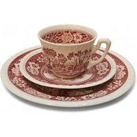 Villeroy & Boch Rusticana Rot Kaffeegedeck 3 Tlg. Neuwertig von ALWOS