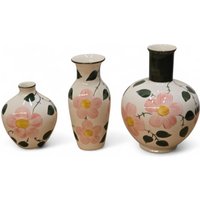 Villeroy & Boch Wildrose Trio 3 Blumenvasen 13cm 17cm 19cm von ALWOS