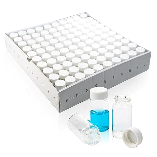 20 mL Szintillationsfläschchen Flüssiges Borosilikatglas Probenzählfläschchen, 22-400 Weißer Schraubverschluss, Silberne Aluminiumfolie, 100er Pack 20 mL Szintillationsfläschchen Flüssiges Borosilikatglas Probenzählfläschchen, 22-400 Weißer Schraubverschluss, Silberne Aluminiumfolie, 100er Pack von ALWSCI