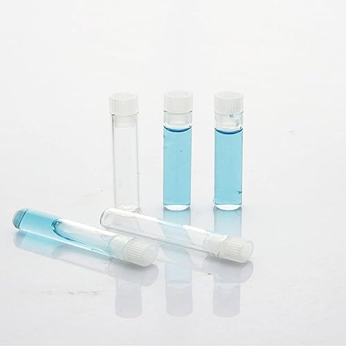 ALWSCI 1mL leere Glasprobe Fläschchen 8x40mm flache Basis Klarglas Shell Vial mit Stecker. 200Stück/Pk. von ALWSCI