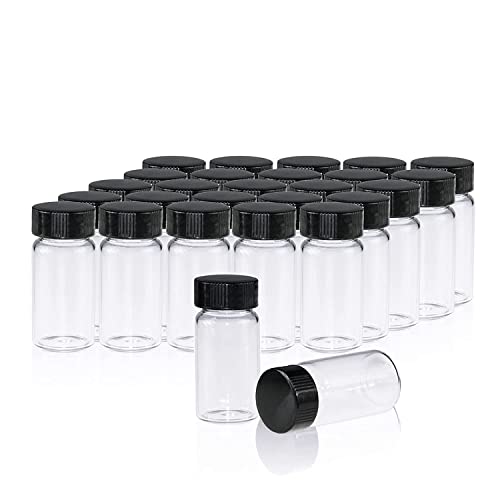 ALWSCI 20ml Probe Fläschchen 20pcs Probe Glasflaschen mit Schraubverschluss, PE Liner Probe Container Labor Fläschchen Flasche Flüssigkeit Probenahme Glasflaschen Ölflasche von ALWSCI