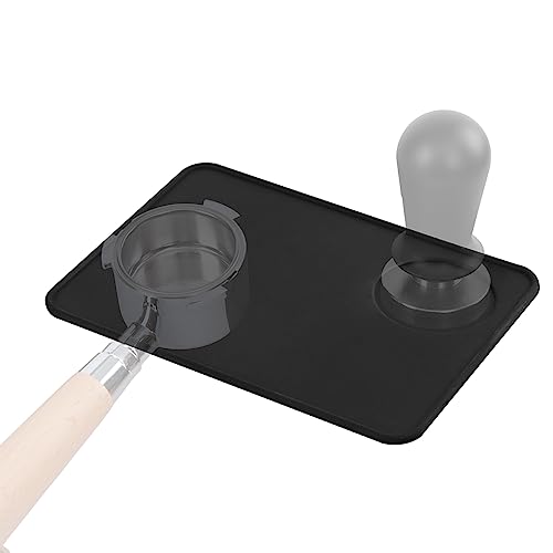 ALXBSONE Kaffee Tampermatte Silikon Espresso Tamper mit Kantenschutz Tamping Matte Anti-Rutsch Tampen incl. Kaffee Tamper Matte Stellplatz für Schützt Arbeitsplatte(Flugzeug) von ALXBSONE