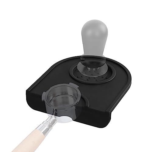 ALXBSONE Kaffee Tampermatte Silikon Espresso Tamper mit Kantenschutz Tamping Matte Anti-Rutsch Tampen incl. Kaffee Tamper Matte Stellplatz für Schützt Arbeitsplatte(Klein) von ALXBSONE