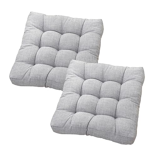 ALXOY 2er Set Sitzkissen 45x45 cm,Outdoor & Indoor Kissen,Sitzkissen für Esszimmerstühle,Bequeme Sitzkissen für Gartenstuhl,Stuhlpolster für Garten,Büro,Zuhause von ALXOY